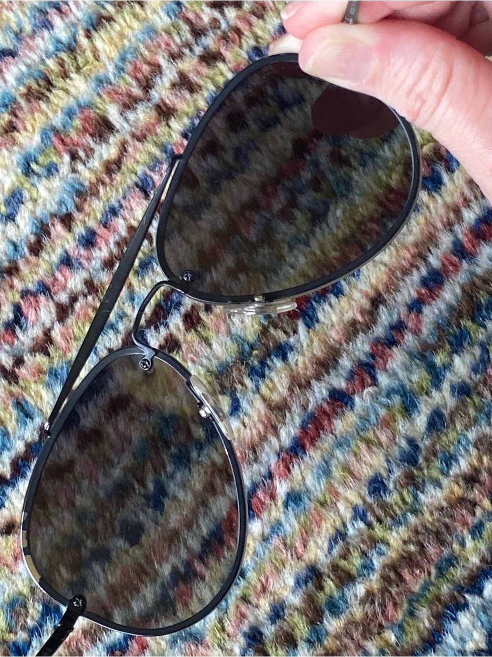Ray-Ban Black Sunglasses with Brown Leather Case - Picture 5 of 13